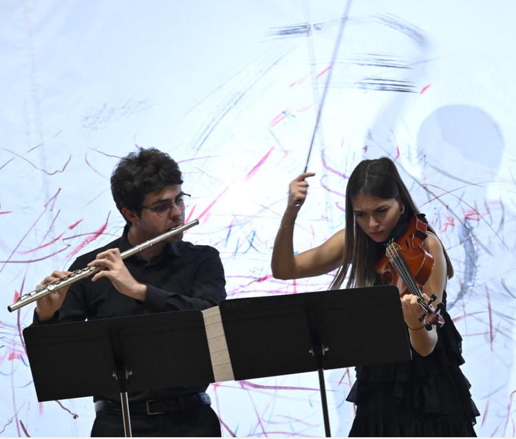 August 25- World Premiere: 'New piece for flutes, and Violin' - Switzerland
